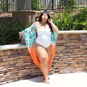 Forever 21 Plus Scoop Neck Swimsuit